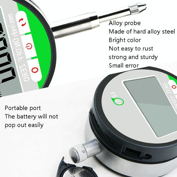 Waterproof Digital Dial Indicator For Stroke Measurement 0 12.7Mm Other Test & Measurement