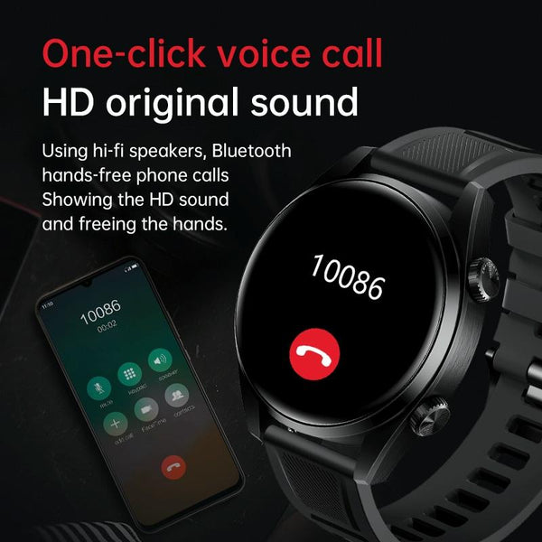 1.43 Inch Ip67 Sport Smart Watch Support Bluetooth Call / Sleep Blood Oxygen Heart Rate Pressure Health Monitor Black Smart Watches