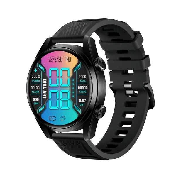 1.43 Inch Ip67 Sport Smart Watch Support Bluetooth Call / Sleep Blood Oxygen Heart Rate Pressure Health Monitor Black Smart Watches