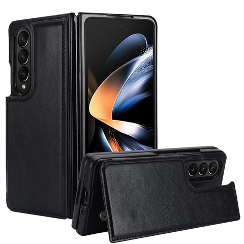 For Samsung Galaxy Z Fold4 5G Full Coverage Double Buckle Phone Case Black Cases Covers & Skins