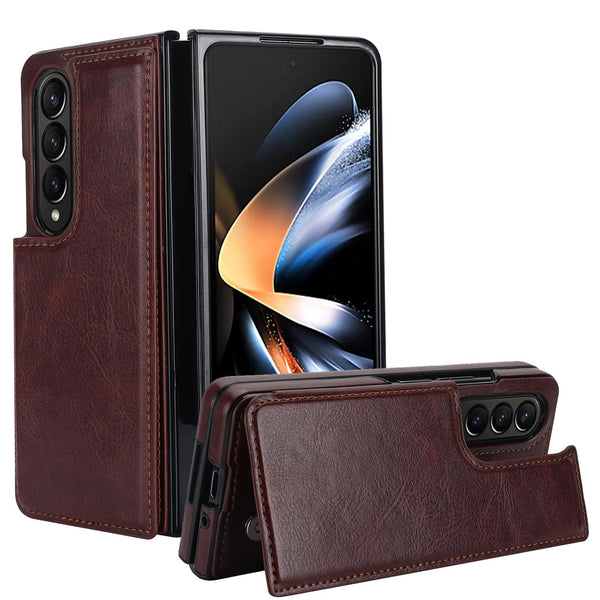For Samsung Galaxy Z Fold4 5G Full Coverage Double Buckle Phone Case Black Cases Covers & Skins