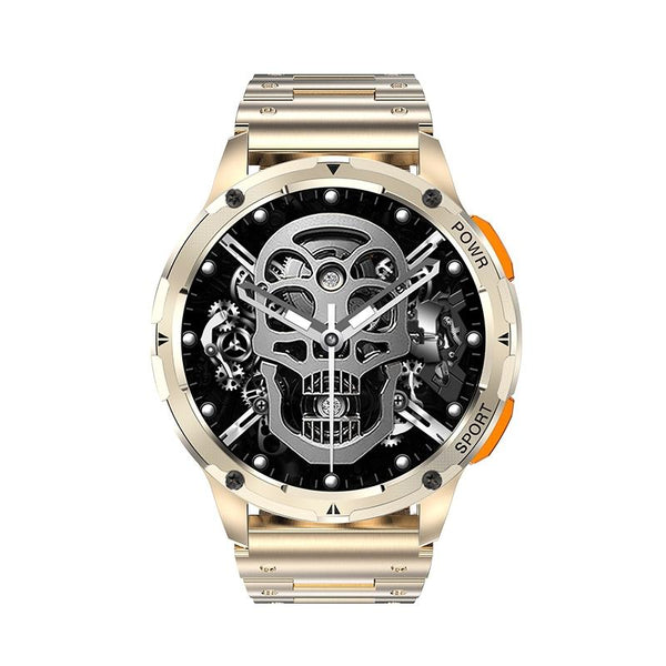 1.43 Inch Amoled Round Screen Steel Strap Smart Watch Silver Smart Watches