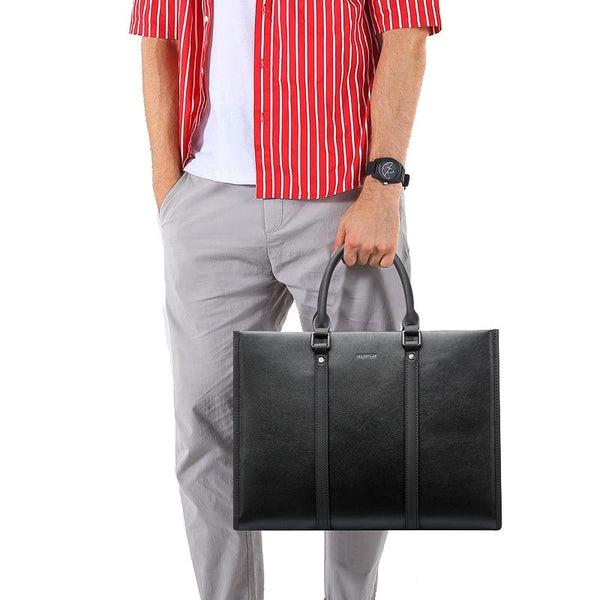 Black Waterproof Laptop Handbag Multifunctional Business Wearable Laptop Cases & Bags