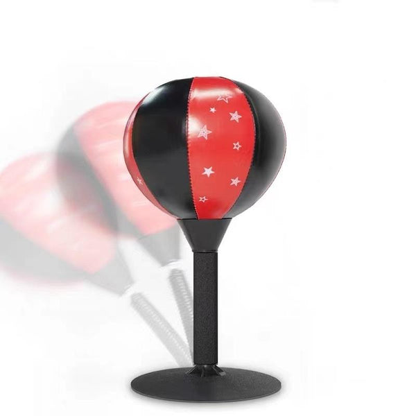 Desktop Boxing Speed Ball With Reaction Target Red / Black Punching Bags