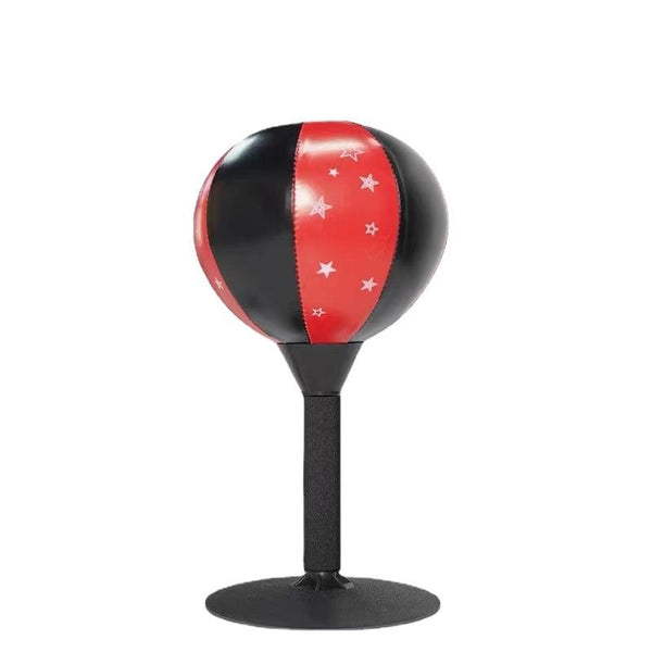 Desktop Boxing Speed Ball With Reaction Target Red / Black Punching Bags