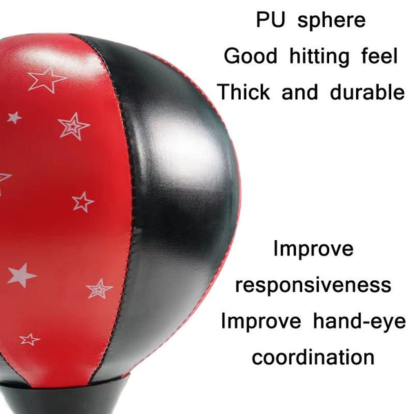 Desktop Boxing Speed Ball With Reaction Target Red / Black Punching Bags