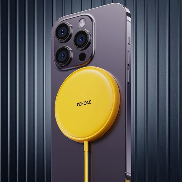 15W Magnetic Wireless Charger Yellow Chargers & Cradles