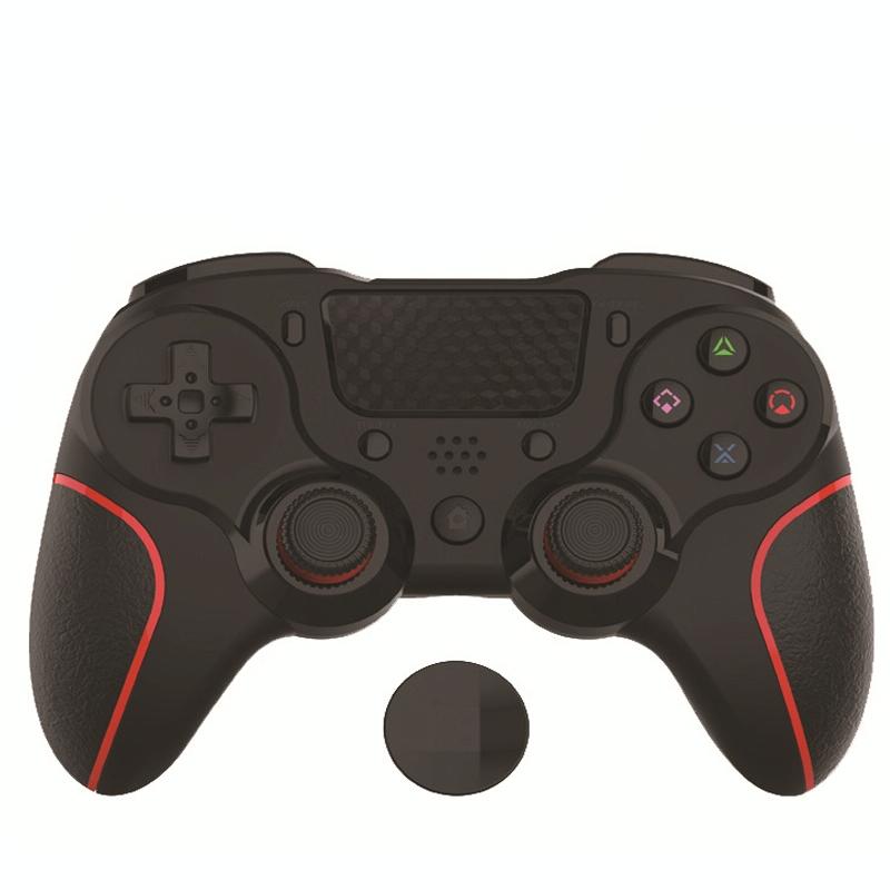 Bluetooth Gamepad For Ps4 Pro With Dual Vibration And Six Axis Control Red Black Controllers & Attachments