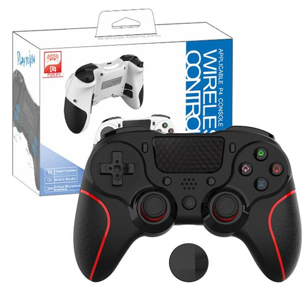 Bluetooth Gamepad For Ps4 Pro With Dual Vibration And Six Axis Control Red Black Controllers & Attachments
