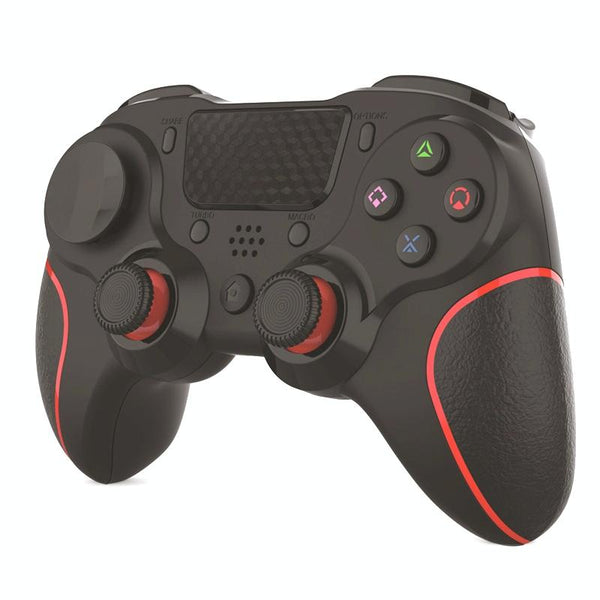 Bluetooth Gamepad For Ps4 Pro With Dual Vibration And Six Axis Control Red Black Controllers & Attachments