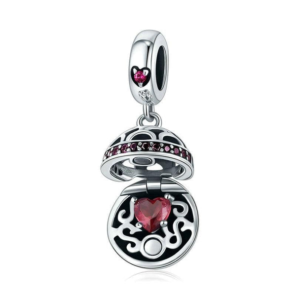 925 Sterling Silver Zircon Pendant With Parts Scc689 Charms & Pendants