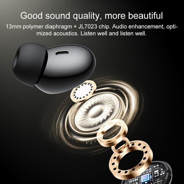 Black Wireless Bluetooth Earphones Tws26 Earbuds