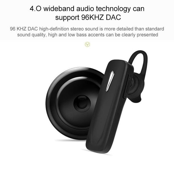 Wireless Bluetooth Earphone For Samsung Hands Free V4.1 Black Earbuds