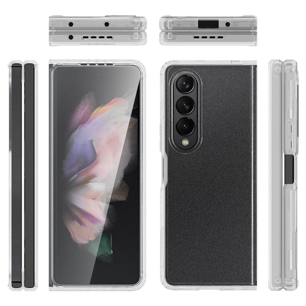For Samsung Galaxy Z Fold4 5G Transparent Frosted Hard Case Pc + Tpu Cases Covers & Skins