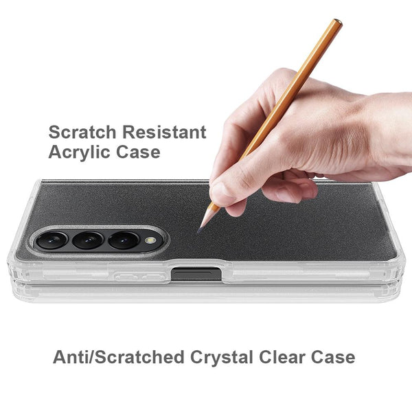 For Samsung Galaxy Z Fold4 5G Transparent Frosted Hard Case Pc + Tpu Cases Covers & Skins