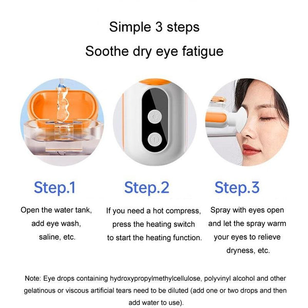 Konka Eye Moisturizer Spray Steamer Hot & Cold Misting Instrument White Anti Aging Products