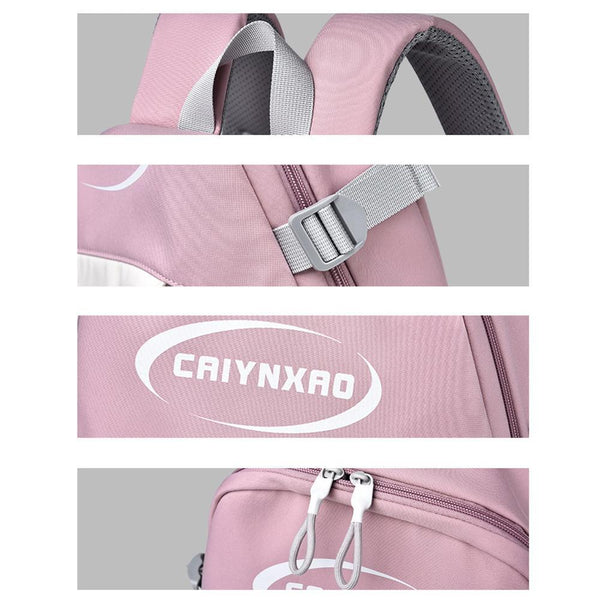 Large Splash Proof Backpack For Outings & School Pink Women Backpacks