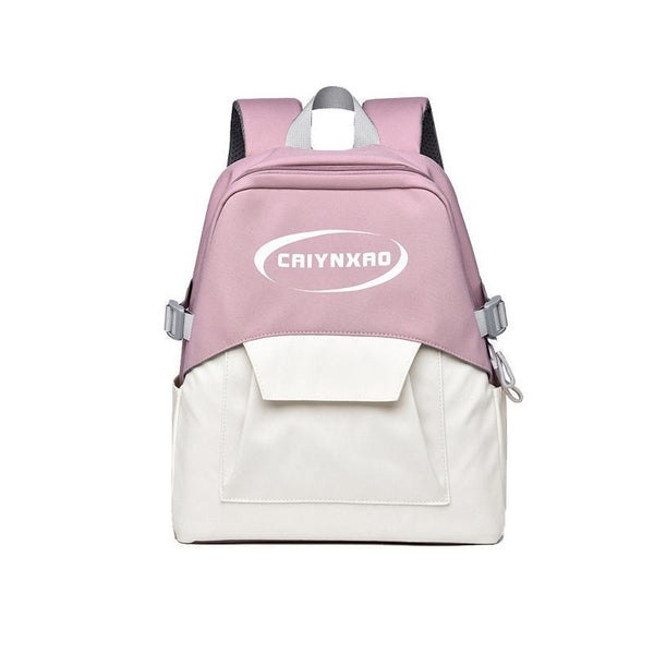Large Splash Proof Backpack For Outings & School Pink Women Backpacks
