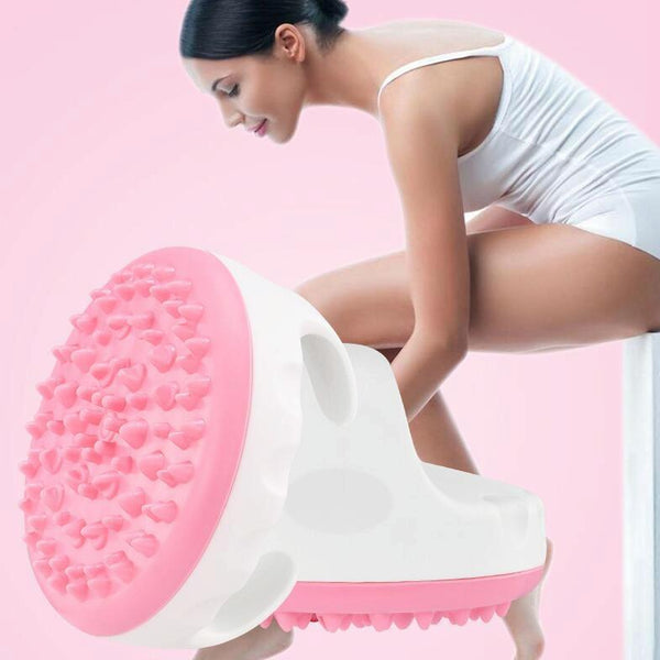 Electric Body Brush Massager Meridian Scraping Tool Pink Massagers