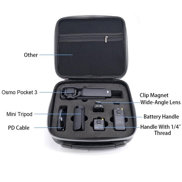 Versatile Action Camera Storage Clutch For Dji Pocket 3 And Accessories Camera Cases Bags & Covers