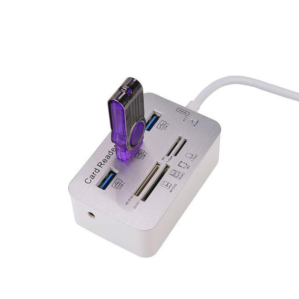 3 Port Usb 3.0 Hub + 4 Card Reader Splitter Usb Cables Hubs & Adapters