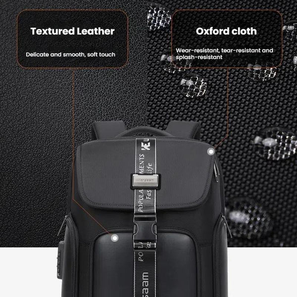 Waterproof Men Business Backpack Black Bags