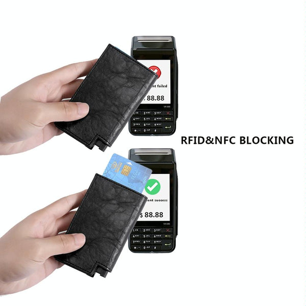 Pop Up Rfid Bifold Wallet With Card Holder Black Wallets