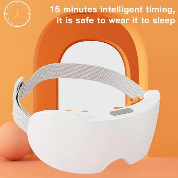 Smart Eye Massager With Vibration & Hot Compress White Massagers