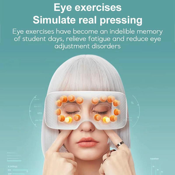 Smart Eye Massager With Vibration & Hot Compress White Massagers