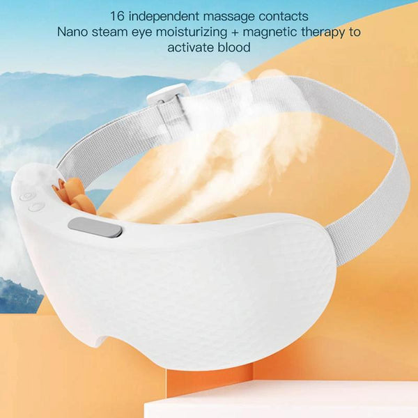 Smart Eye Massager With Vibration & Hot Compress White Massagers