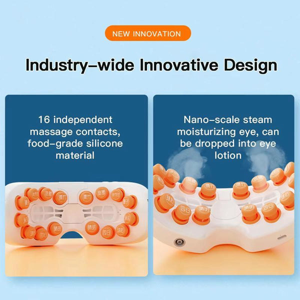 Smart Eye Massager With Vibration & Hot Compress White Massagers