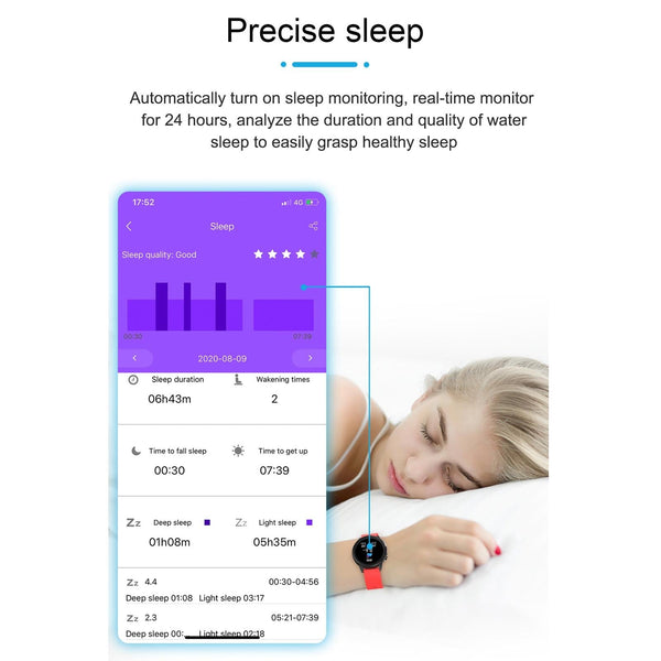 Waterproof Smart Bracelet With Health Monitoring And Metal Strap Tft Screen Smart Watches