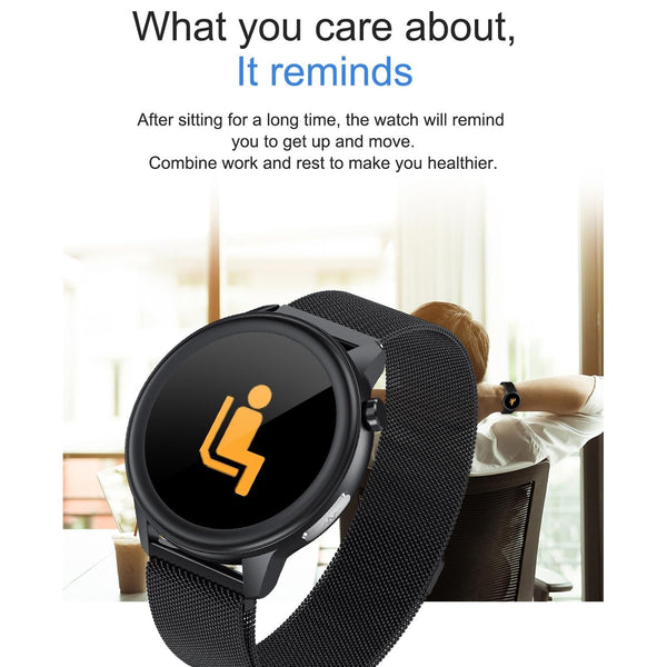 Waterproof Smart Bracelet With Health Monitoring And Metal Strap Tft Screen Smart Watches