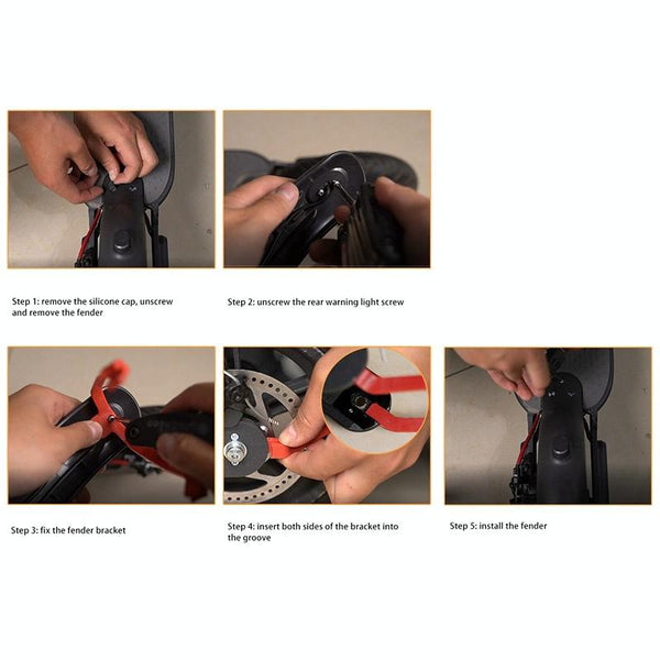 Xiaomi M365 Pro Rear Mudguard Bracket For Scooter Red Fenders & Mud Guards