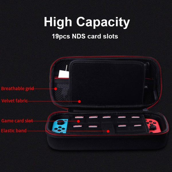Switch Oled Console Protective Eva Sleeve Black Bags Skins & Travel Cases