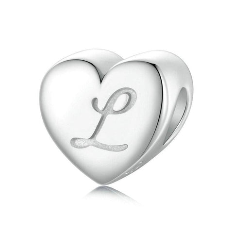 925 Sterling Silver Platinum Plated Love Letters Diy Beads In Charms & Pendants