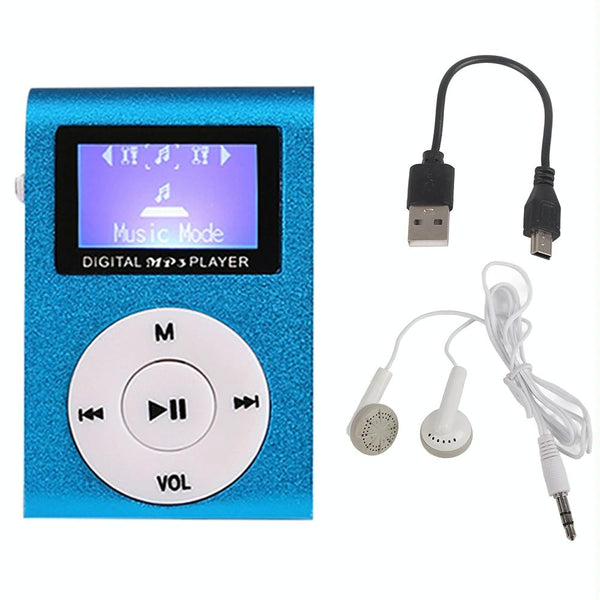 Mini Mp3 Player With Screen 128M+Earphone+Cable Pink Ipods & Mp3 Players