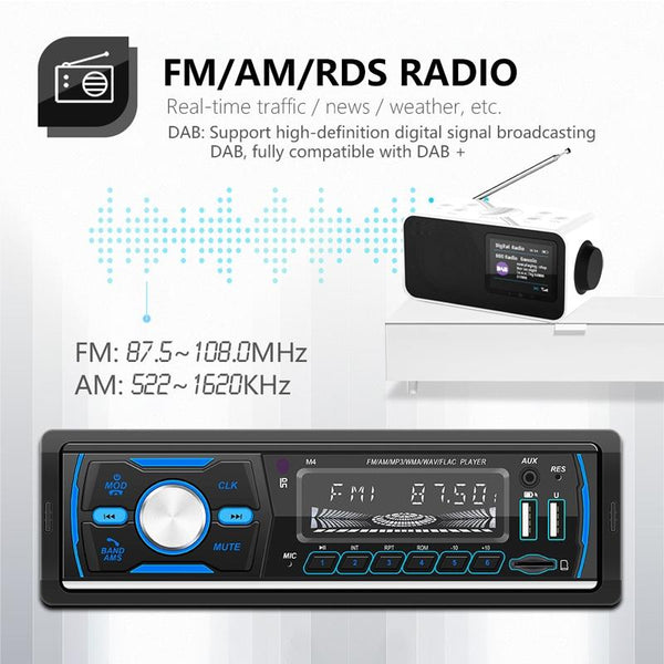 Car Dab Digital Radio With Bluetooth & Usb Swm M4 Car Audio In Dash Units