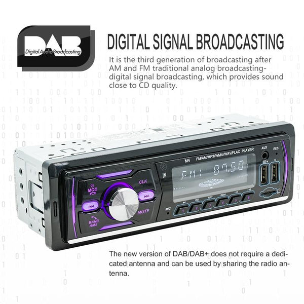 Car Dab Digital Radio With Bluetooth & Usb Swm M4 Car Audio In Dash Units