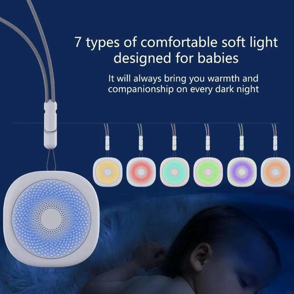 Baby White Noise Sleep Device 7 Colour Breathing Light Sound Therapy