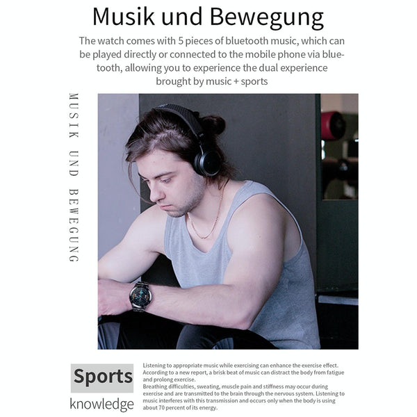 1.3 Inch Full Fit Round Screen Smart Watch Support Sleep Monitor Heart Rate Temperature Monitoring Black Smart Watches