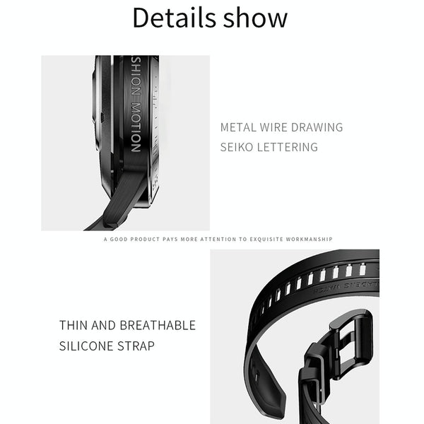 1.3 Inch Full Fit Round Screen Smart Watch Support Sleep Monitor Heart Rate Temperature Monitoring Black Smart Watches