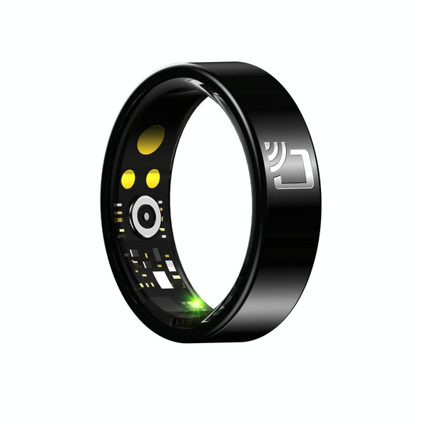 Smart Ring With Heart Rate Blood Oxygen Sleep Monitoring And Multiple Sports Modes Black Size 10 Activity Trackers