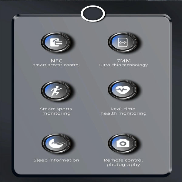 Smart Ring With Heart Rate Blood Oxygen Sleep Monitoring And Multiple Sports Modes Black Size 10 Activity Trackers