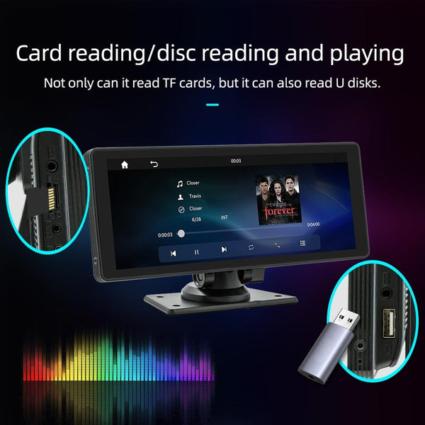 10.26 Inch Car Mp5 Player With Driving Recorder Carplay / Android Auto Black Other Car Audio