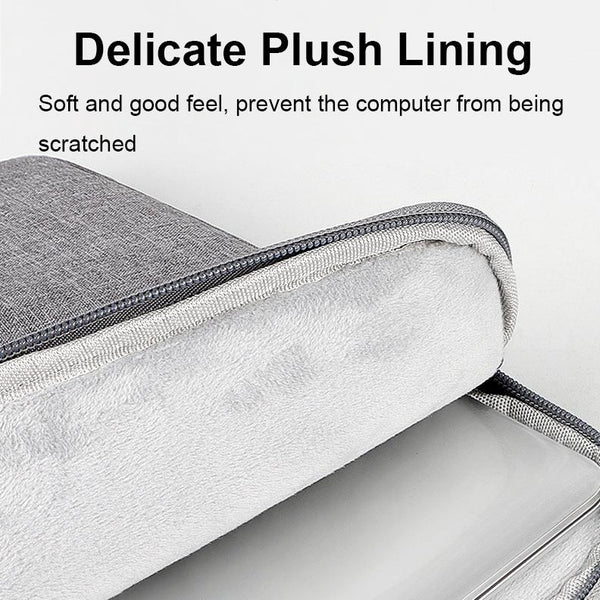 13.3 Inch Waterproof Laptop Handbag With Shock Absorbing Capacity Grey Laptop Cases & Bags