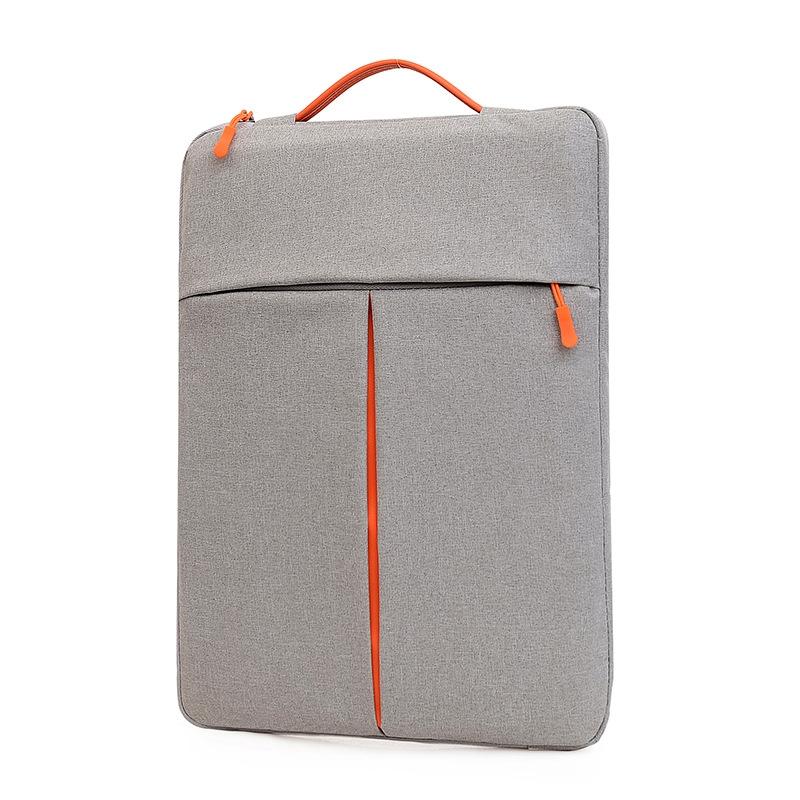 Gray Orange Travel Laptop Sleeve Bag Portable Carry Case Laptop Cases & Bags