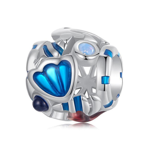 925 Sterling Silver Marine Shell Creature Hollow Diy Beads Charms & Pendants