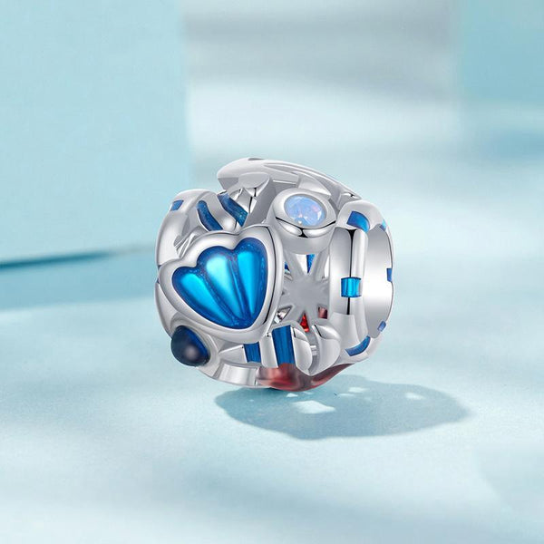 925 Sterling Silver Marine Shell Creature Hollow Diy Beads Charms & Pendants