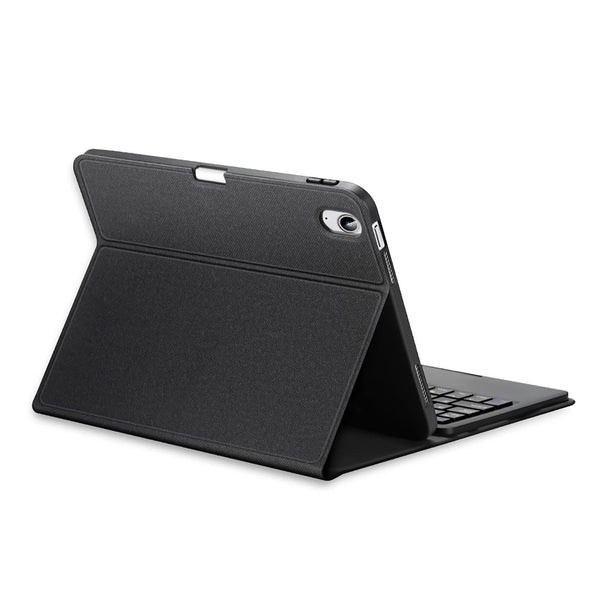 2022 Bluetooth Keyboard Leather Case For Ipad 10.9 With Touchpad & Smart Sleep Black Keyboards